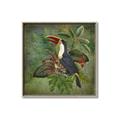Picture of Tropical Paradise Toucan Bird _GroupedProduct_Square_Canvas_Framed_
