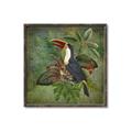 Picture of Tropical Paradise Toucan Bird _GroupedProduct_Square_Canvas_Framed_