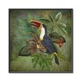 Picture of Tropical Paradise Toucan Bird _GroupedProduct_Square_Canvas_Framed_