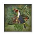 Picture of Tropical Paradise Toucan Bird _GroupedProduct_Square_Canvas_Framed_