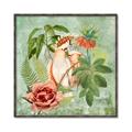 Picture of Tropical Paradise Cockatoos Bird _GroupedProduct_Square_Canvas_Framed_