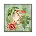 Picture of Tropical Paradise Cockatoos Bird _GroupedProduct_Square_Canvas_Framed_