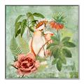 Picture of Tropical Paradise Cockatoos Bird _GroupedProduct_Square_Canvas_Framed_