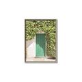Picture of Green Door with Lush Leaves _GroupedProduct_Rectangle_Portrait_Photography _GroupedProduct_Rectangle_Portrait_Canvas_Framed_