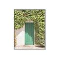 Picture of Green Door with Lush Leaves _GroupedProduct_Rectangle_Portrait_Photography _GroupedProduct_Rectangle_Portrait_Canvas_Framed_
