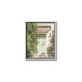 Picture of Pastel Green Door in Spring _GroupedProduct_Rectangle_Portrait_Photography _GroupedProduct_Rectangle_Portrait_Canvas_Framed_