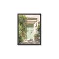 Picture of Pastel Green Door in Spring _GroupedProduct_Rectangle_Portrait_Photography _GroupedProduct_Rectangle_Portrait_Canvas_Framed_