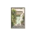 Picture of Pastel Green Door in Spring _GroupedProduct_Rectangle_Portrait_Photography _GroupedProduct_Rectangle_Portrait_Canvas_Framed_