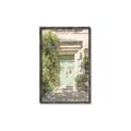 Picture of Pastel Green Door in Spring _GroupedProduct_Rectangle_Portrait_Photography _GroupedProduct_Rectangle_Portrait_Canvas_Framed_