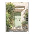 Picture of Pastel Green Door in Spring _GroupedProduct_Rectangle_Portrait_Photography _GroupedProduct_Rectangle_Portrait_Canvas_Framed_