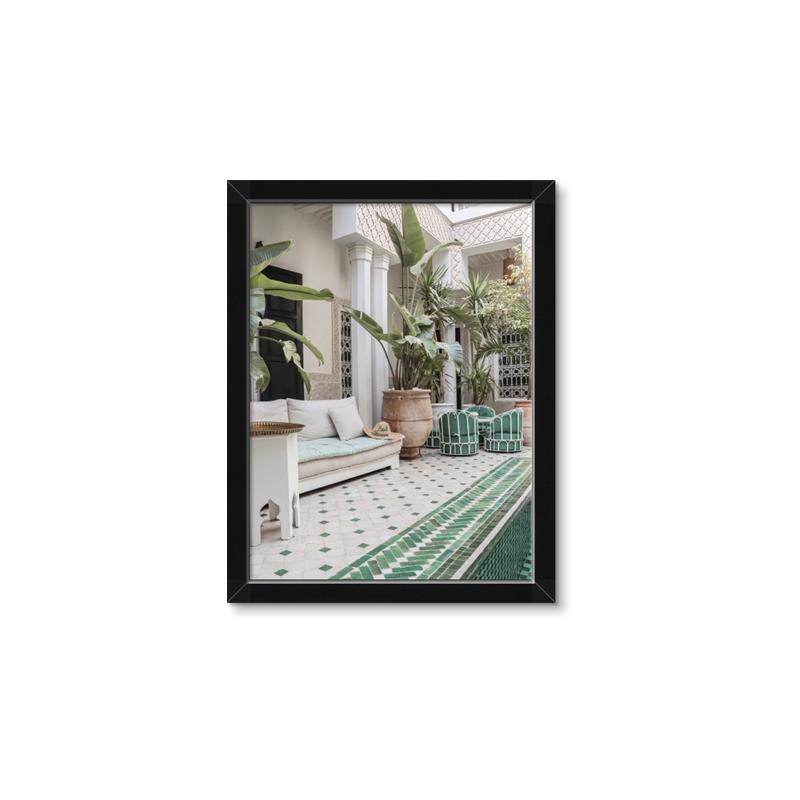 Picture of Green Hotel Pool _GroupedProduct_Rectangle_Portrait_Photography _GroupedProduct_Rectangle_Portrait_Framed_Matted_