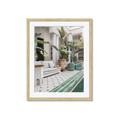 Picture of Green Hotel Pool _GroupedProduct_Rectangle_Portrait_Photography _GroupedProduct_Rectangle_Portrait_Framed_Matted_