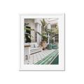Picture of Green Hotel Pool _GroupedProduct_Rectangle_Portrait_Photography _GroupedProduct_Rectangle_Portrait_Framed_Matted_