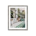 Picture of Green Hotel Pool _GroupedProduct_Rectangle_Portrait_Photography _GroupedProduct_Rectangle_Portrait_Framed_Matted_