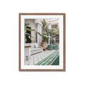 Picture of Green Hotel Pool _GroupedProduct_Rectangle_Portrait_Photography _GroupedProduct_Rectangle_Portrait_Framed_Matted_