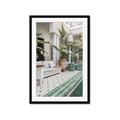Picture of Green Hotel Pool _GroupedProduct_Rectangle_Portrait_Photography _GroupedProduct_Rectangle_Portrait_Framed_Matted_
