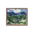 Picture of Vincent Van Gogh's Olive Trees With the Alpilles (1889) _GroupedProduct_Rectangle_Landscape_Framed_Matted_
