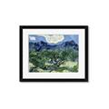 Picture of Vincent Van Gogh's Olive Trees With the Alpilles (1889) _GroupedProduct_Rectangle_Landscape_Framed_Matted_