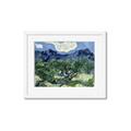 Picture of Vincent Van Gogh's Olive Trees With the Alpilles (1889) _GroupedProduct_Rectangle_Landscape_Framed_Matted_