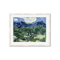 Picture of Vincent Van Gogh's Olive Trees With the Alpilles (1889) _GroupedProduct_Rectangle_Landscape_Framed_Matted_