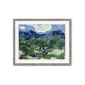 Picture of Vincent Van Gogh's Olive Trees With the Alpilles (1889) _GroupedProduct_Rectangle_Landscape_Framed_Matted_
