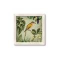Picture of Yellow Nostalgic Tropical Birds _GroupedProduct_Square_Framed_Matted_