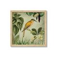 Picture of Yellow Nostalgic Tropical Birds _GroupedProduct_Square_Framed_Matted_