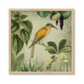 Picture of Yellow Nostalgic Tropical Birds _GroupedProduct_Square_Framed_Matted_