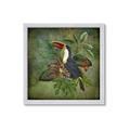 Picture of Tropical Paradise Toucan Bird _GroupedProduct_Square_Framed_Matted_