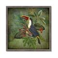 Picture of Tropical Paradise Toucan Bird _GroupedProduct_Square_Framed_Matted_