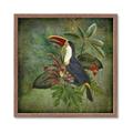 Picture of Tropical Paradise Toucan Bird _GroupedProduct_Square_Framed_Matted_