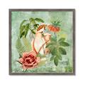 Picture of Tropical Paradise Cockatoos Bird _GroupedProduct_Square_Framed_Matted_