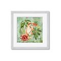 Picture of Tropical Paradise Cockatoos Bird _GroupedProduct_Square_Framed_Matted_