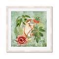 Picture of Tropical Paradise Cockatoos Bird _GroupedProduct_Square_Framed_Matted_