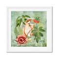 Picture of Tropical Paradise Cockatoos Bird _GroupedProduct_Square_Framed_Matted_
