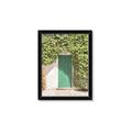 Picture of Green Door with Lush Leaves _GroupedProduct_Rectangle_Portrait_Photography _GroupedProduct_Rectangle_Portrait_Framed_Matted_