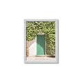 Picture of Green Door with Lush Leaves _GroupedProduct_Rectangle_Portrait_Photography _GroupedProduct_Rectangle_Portrait_Framed_Matted_