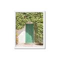 Picture of Green Door with Lush Leaves _GroupedProduct_Rectangle_Portrait_Photography _GroupedProduct_Rectangle_Portrait_Framed_Matted_