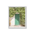 Picture of Green Door with Lush Leaves _GroupedProduct_Rectangle_Portrait_Photography _GroupedProduct_Rectangle_Portrait_Framed_Matted_