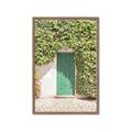 Picture of Green Door with Lush Leaves _GroupedProduct_Rectangle_Portrait_Photography _GroupedProduct_Rectangle_Portrait_Framed_Matted_