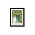 Picture of Green Door with Lush Leaves _GroupedProduct_Rectangle_Portrait_Photography _GroupedProduct_Rectangle_Portrait_Framed_Matted_