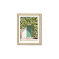 Picture of Green Door with Lush Leaves _GroupedProduct_Rectangle_Portrait_Photography _GroupedProduct_Rectangle_Portrait_Framed_Matted_