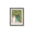 Picture of Green Door with Lush Leaves _GroupedProduct_Rectangle_Portrait_Photography _GroupedProduct_Rectangle_Portrait_Framed_Matted_