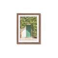 Picture of Green Door with Lush Leaves _GroupedProduct_Rectangle_Portrait_Photography _GroupedProduct_Rectangle_Portrait_Framed_Matted_