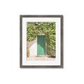 Picture of Green Door with Lush Leaves _GroupedProduct_Rectangle_Portrait_Photography _GroupedProduct_Rectangle_Portrait_Framed_Matted_