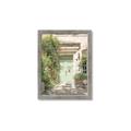 Picture of Pastel Green Door in Spring _GroupedProduct_Rectangle_Portrait_Photography _GroupedProduct_Rectangle_Portrait_Framed_Matted_