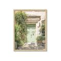 Picture of Pastel Green Door in Spring _GroupedProduct_Rectangle_Portrait_Photography _GroupedProduct_Rectangle_Portrait_Framed_Matted_