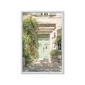 Picture of Pastel Green Door in Spring _GroupedProduct_Rectangle_Portrait_Photography _GroupedProduct_Rectangle_Portrait_Framed_Matted_