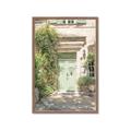 Picture of Pastel Green Door in Spring _GroupedProduct_Rectangle_Portrait_Photography _GroupedProduct_Rectangle_Portrait_Framed_Matted_