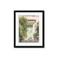 Picture of Pastel Green Door in Spring _GroupedProduct_Rectangle_Portrait_Photography _GroupedProduct_Rectangle_Portrait_Framed_Matted_